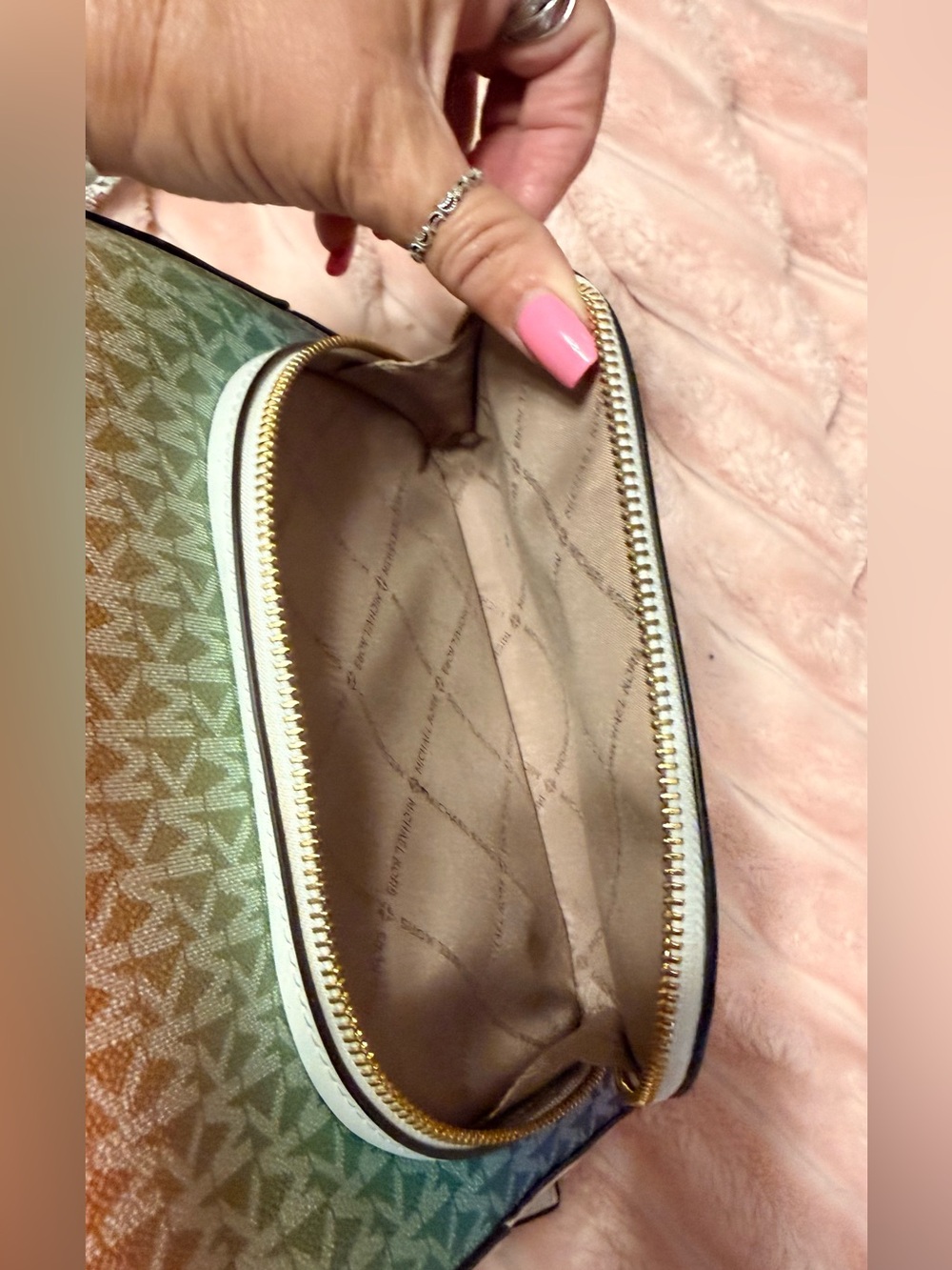 Michael Kors Rainbow Gradient Logo Backpack - Multicolor - Picture 7 of 11
